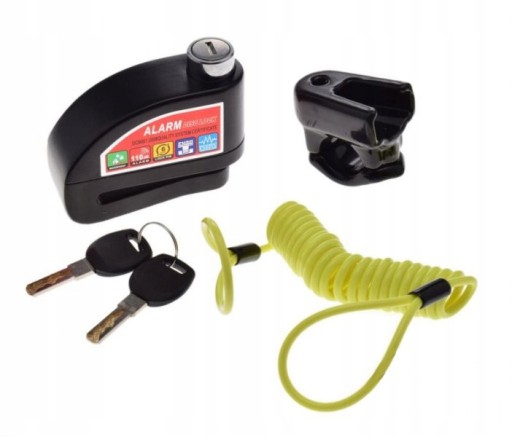 BLOKADA NA TARCZĘ HAMULCOWĄ MOTOCYKL ROWER ALARM