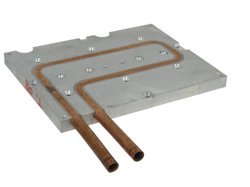 Radiator al+miedź chłodzenie cieczą 18x14x1.2 cm