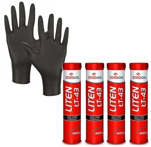 4x SMAR LITOWY ŁOŻYSKOWY ORLEN ŁT-43 400G KARTUSZ