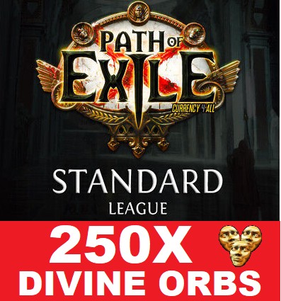 PATH OF EXILE POE STANDARD 250 DIVINE ORB PC