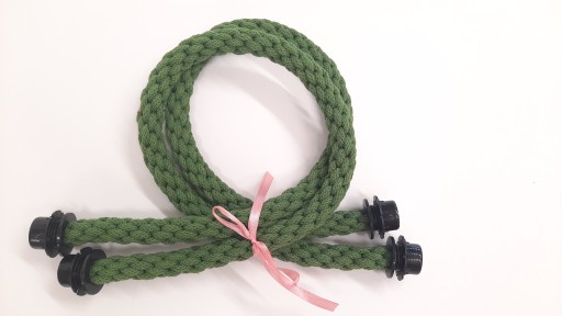 liny długie obag handmade ZIELONY