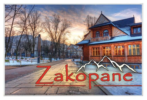 Magnesy na lodówkę miasta - ZAKOPANE