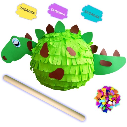 PINIATA DINOZAUR PINATA NA URODZINY DINO + GRATISY