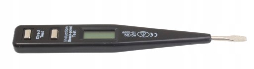 PRÓBNIK NAPIĘCIA LCD 12-250V PROBÓWKA TESTER SATRA