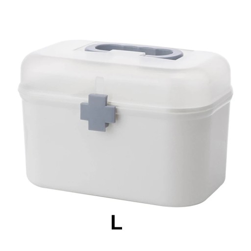 3/2 Layer Portable First Aid Kit Storage Box Plastic Multi-Functional