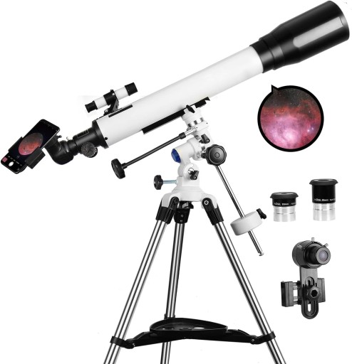 Profesjonalny Teleskop Solomark 70700EQ 70 mm i ogniskowa 700 mm + dodatki