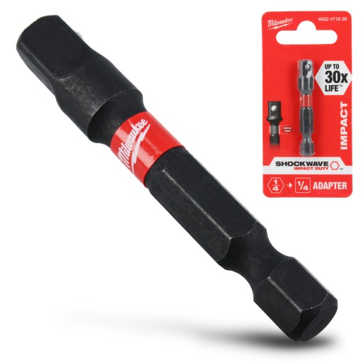 Adapter WKRĘTARKI 1/4x1/4 HEX KLUCZ UDAROWY Uchwyt PRZEDŁUŻKA PRZEJŚCIÓWKA