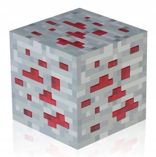 MINECRAFT LAMPKA RUDA CZERWONEGO KAMIENIA REDSTONE