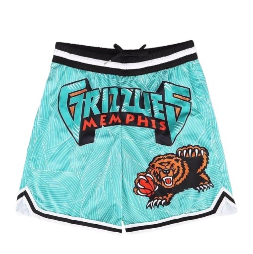 Wysokiej jakości spodenki do koszykówek GRIZZLIES w opakowaniach, XXL
