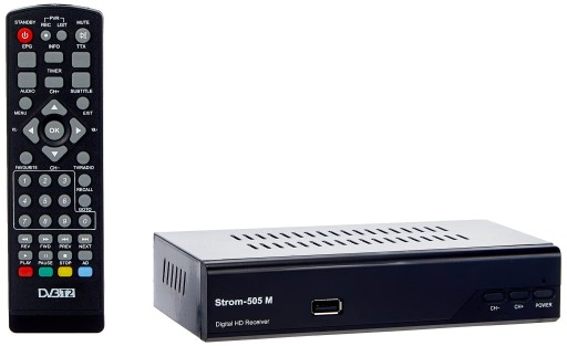 TUNER DVB-T2 STROM 505 M HEVC/H.265 - H.264