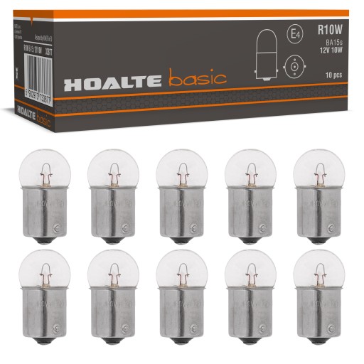 ŻARÓWKI R10W G18 HOALTE BA15s 10W 12V 10x żarówka