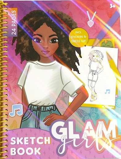 KOLOROWANKA MODA MODELKI DRESS UP + NAKLEJKI