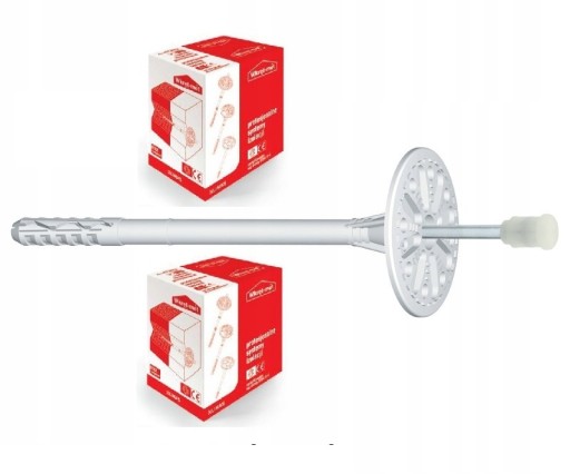 Kołek do styropianu LMX 10x140 METAL WEŁNA żelbet