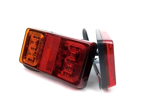 LAMPA TYLNA LED 12/24V PRZYCZEP NACZEP KOMPLET X2