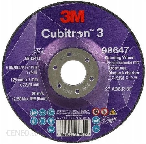 3M Tarcza do szlifowania Cubitron III 125x7 98647 !!NOWOŚĆ!!