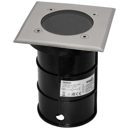 Oprawa lampa najazdowa DORYT kwadrat IP67 GU10 LED