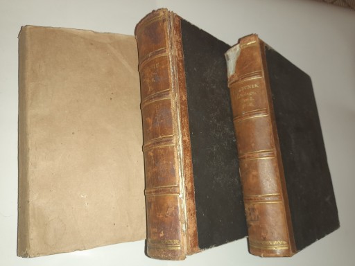 Samuel Linde SŁOWNIK JĘZYKA POLSKIEGO T. III-IV 1857-1858 półskórek