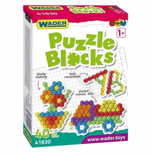 Klocki Puzzle 40 elementów