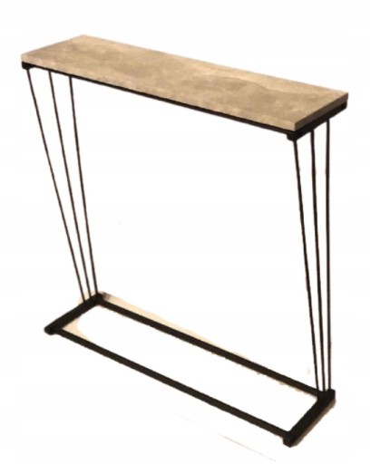 KONSOLA NOWOCZESNA 80x80x22cm LOFT TOALETKA DŁUGA