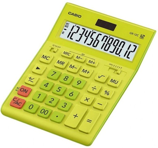 KALKULATOR BIUROWY CASIO GR-12C GN ZIELONY