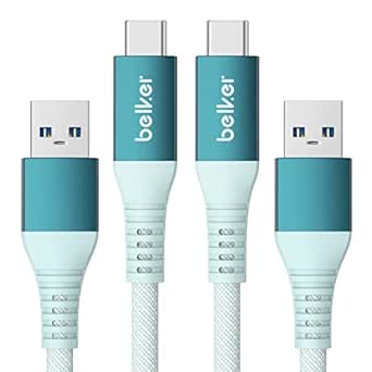 Zestaw kabli USB 2szt - USB 3.1 typ C Belker 0,2m