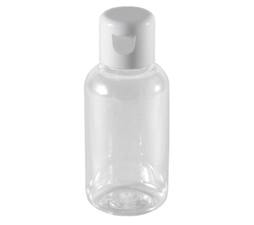BUTELKA Z FLIP TOPEM 50ml, 20/410, PET, Transparent