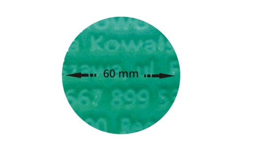 PIECZĄTKA GUMKA OKRĄGŁA DO PIECZĄTKI GUMKI 6 CM
