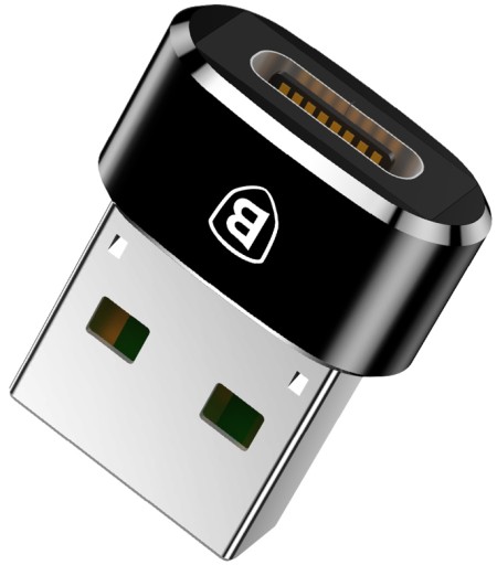 BASEUS UNIWERSALNY KONWERTER ADAPTER PRZEJŚCIÓWKA USB-C TYP-C NA USB-A 3A