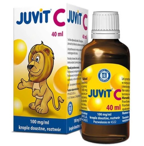 Juvit C 40ml krople witamina C dla dzieci