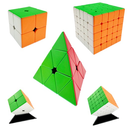 KOSTKA MoYu ZESTAW 2x2 5x5 Piramida PROFESJONALNA