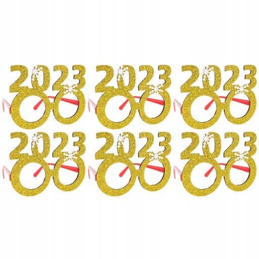 6PCS Nowy 2023 Okulary ?mieszne kreatywne