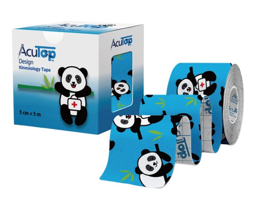 ACUTOP DESIGNE TAPE niebieski z wzorem Panda