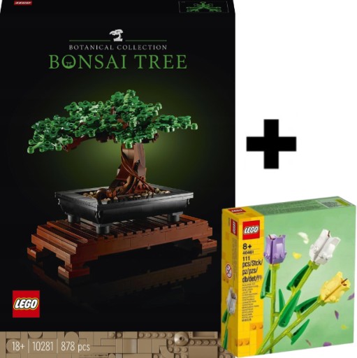 LEGO CREATOR EXPERT ICONS DRZEWKO BONSAI 10281+LEGO 40461 ZESTAW PREZENTOWY
