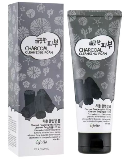 esfolio Charcoal Cleansing Foam PIANKA z węglem