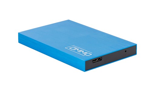 ZEWNĘTRZNY DYSK TWARDY 1TB USB 3.0 OMMO ALU BLUE