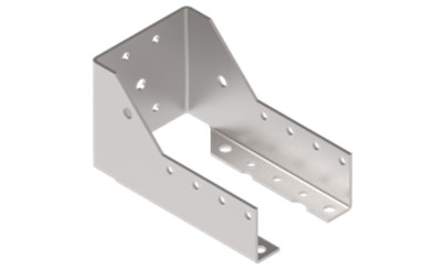 Wieszak belki zagięty wbz21 / wbz70 mocny łącznik wymiar 70x125x2mm