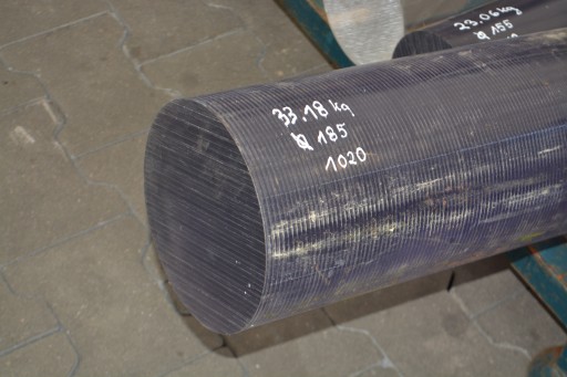 PRĘT z pleksi WAŁEK plexi fi 185 dł 200 mm