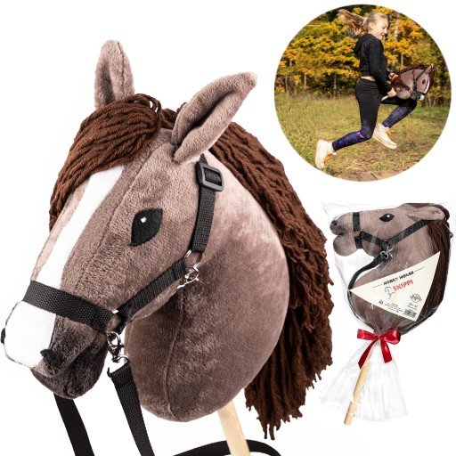 HOBBY HORSE A3 KONIK NA KIJU ZABAWKA KOŃ NA PATYKU PREZENT NA DZIEŃ DZIECKA