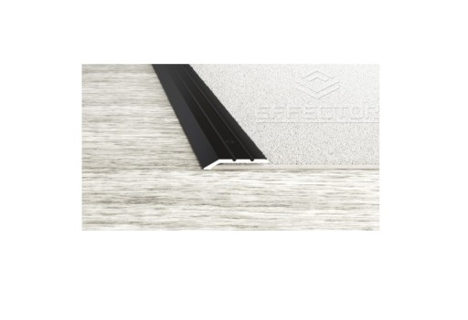 Listwa zakończeniowa Effector 3 mm x 90 cm czarna skośna progowa A01