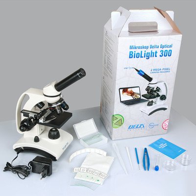 Mikroskop Delta Optical BioLight 300 gotowe preparaty 5szt