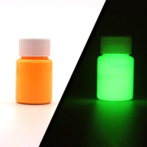 świecąca farba fluorescencyjna tulipan żółty
