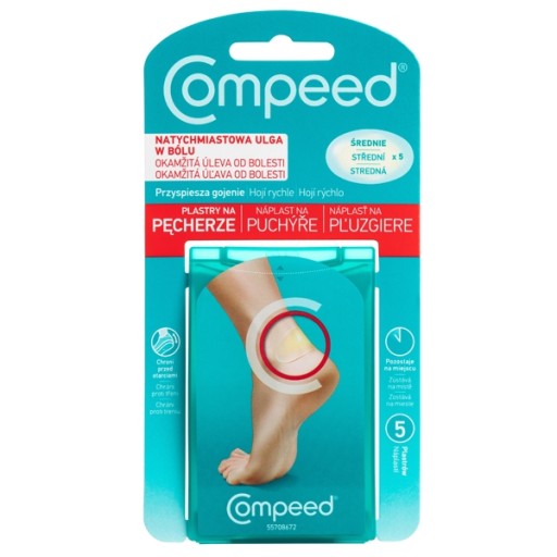 PLASTRY COMPEED NA PĘCHERZE NA PIĘTACH