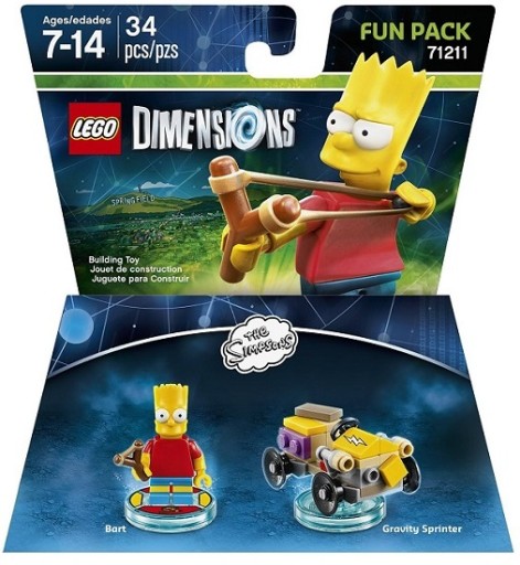 LEGO DIMENSIONS FUN PACK BART 71211 THE SIMPSONS
