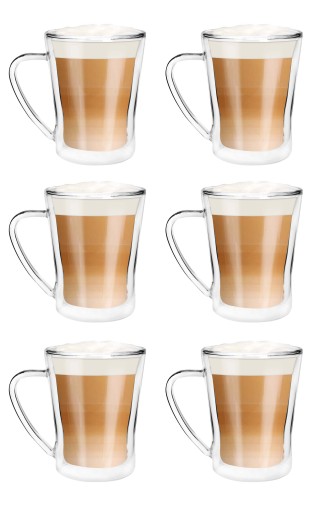 Szklanka termiczna do kawy i herbaty Vialli Design AMO 250ml 20979 (6szt.)