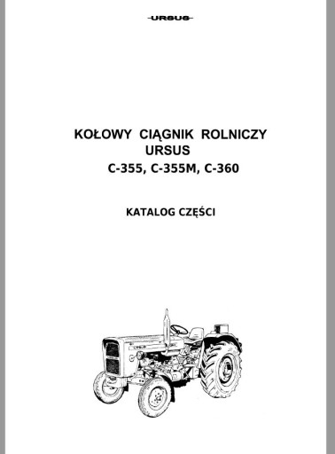 Katalog części Ursus C-360 C-355 C-355M
