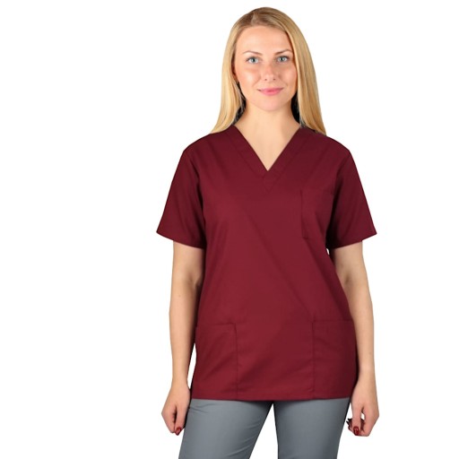 Bluza chirurgiczna damska medyczna BORDOWA r. L