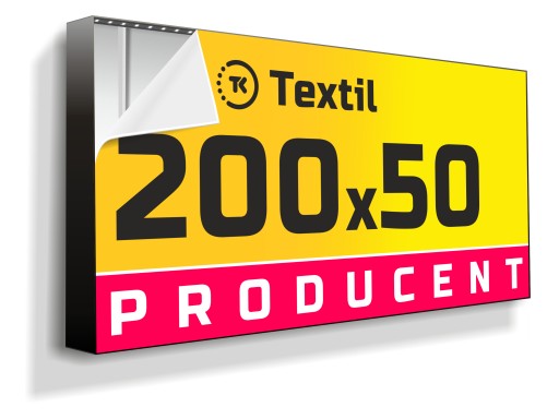 Kaseton reklamowy LED TEXTIL 200x50cm