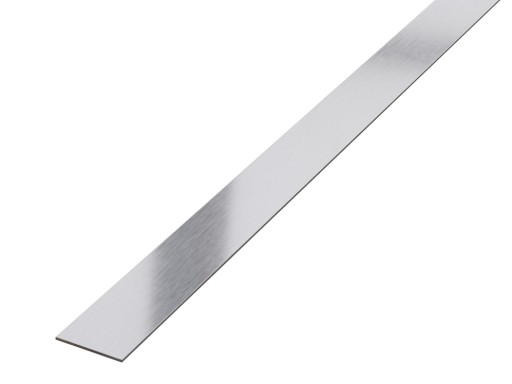 LISTWA METALOWA WYKOŃCZENIOWA SREBRNA MATOWA 1x244