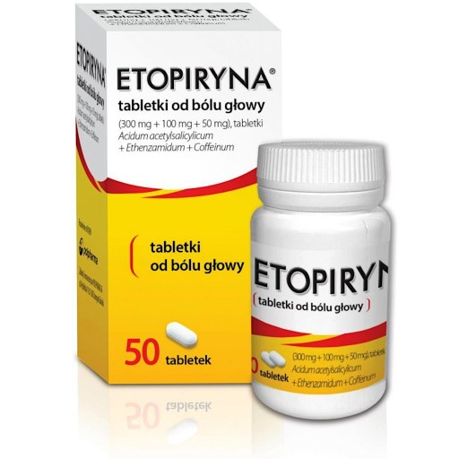 Etopiryna 50 tabletek, Ból Głowy