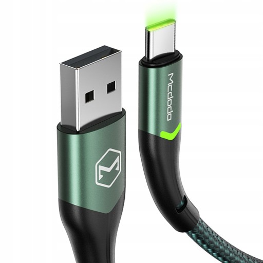 Kabel USB - USB typ C, 1 m, khaki